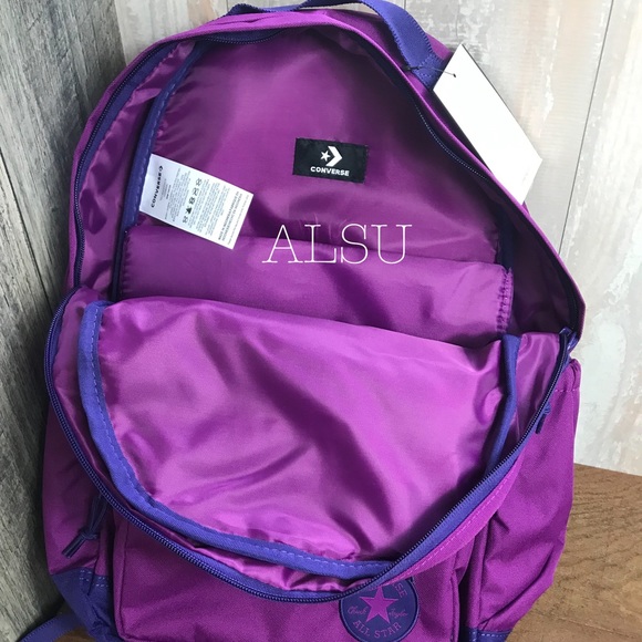 Converse Go Backpack Pure Tea Magenta AUTHENTIC - Picture 5 of 8